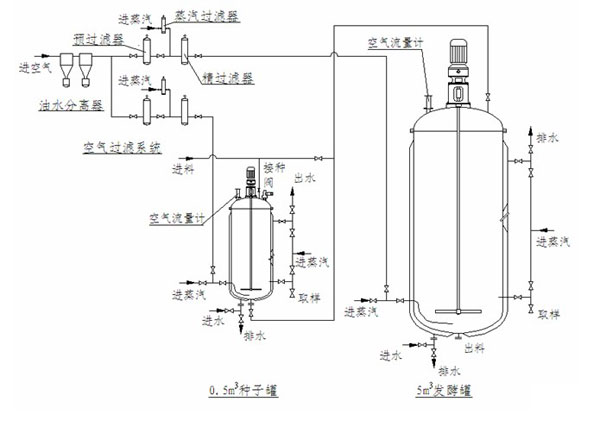 成套發(fā)酵系統(tǒng)示意圖